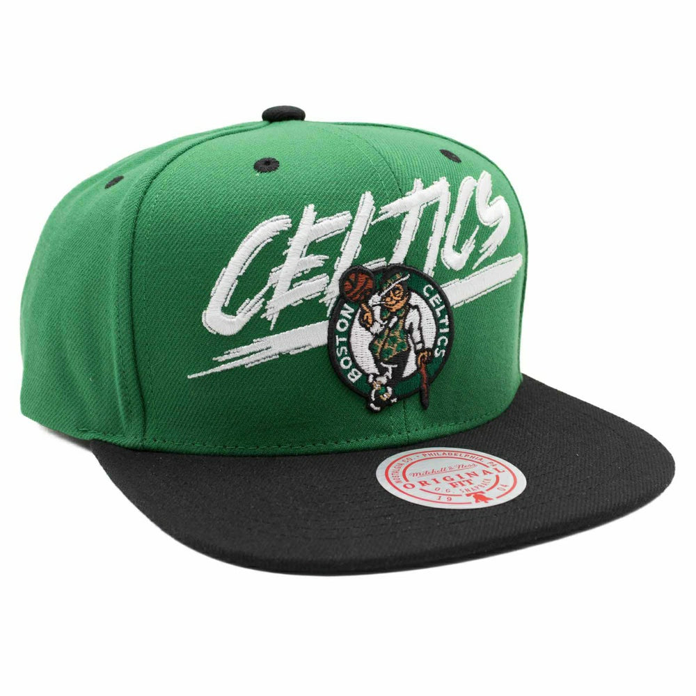 Boston Celtics Transcript Mitchell & Ness Snapback NBA Cap Taass sale