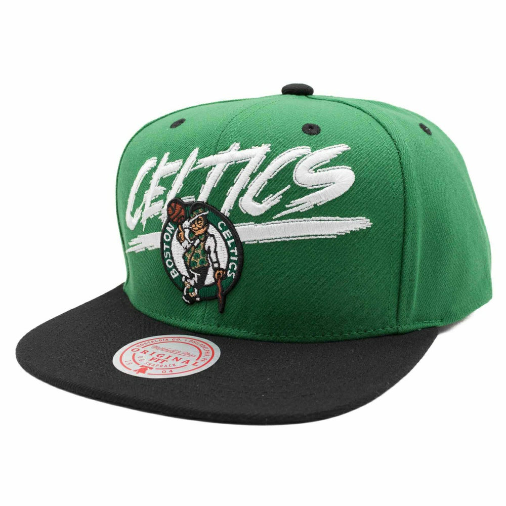 Boston Celtics Transcript Mitchell & Ness Snapback NBA Cap Taass sale