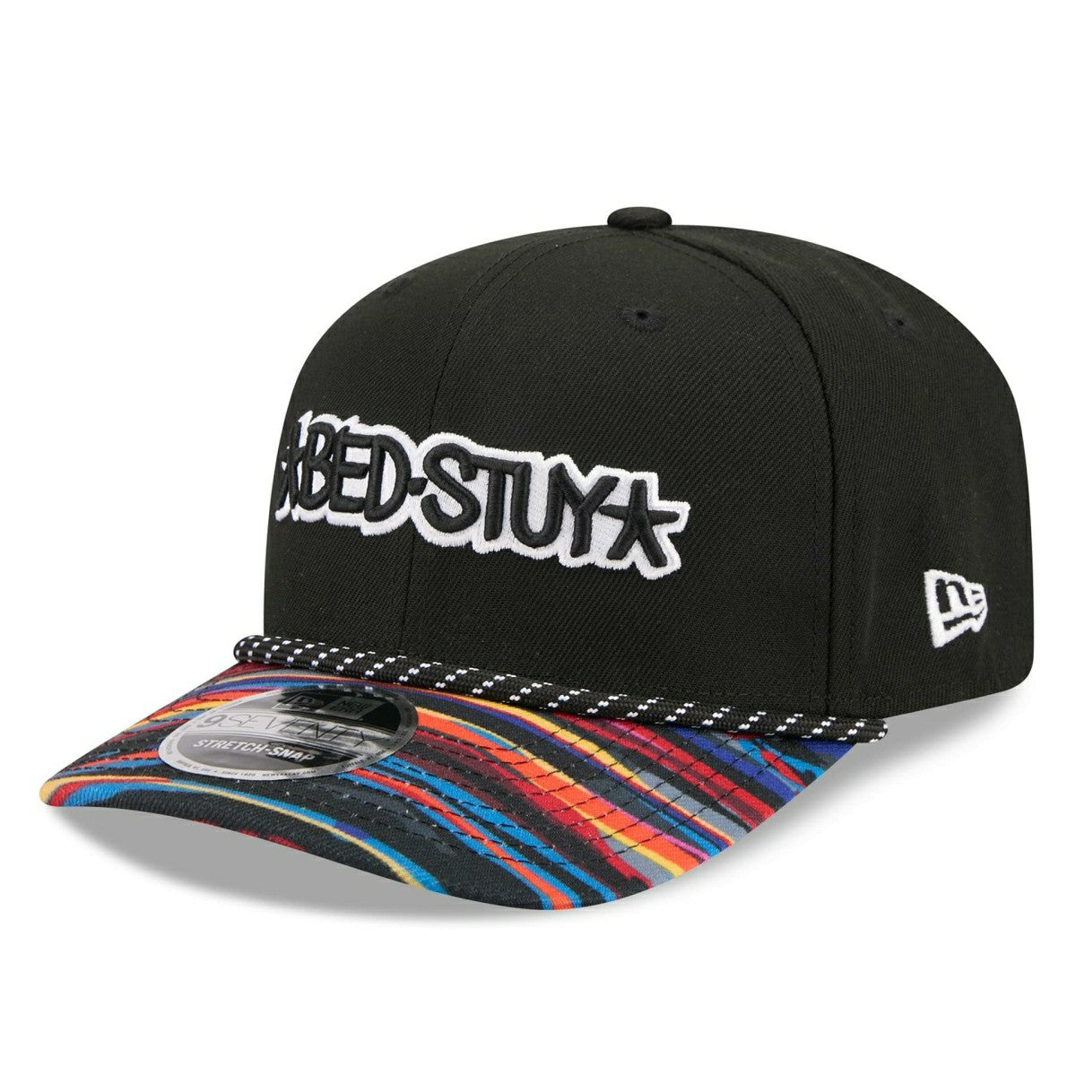 Brooklyn Nets 2025-26 NBA City Edition 9SEVENTY Stretch-Snap Cap Taass US