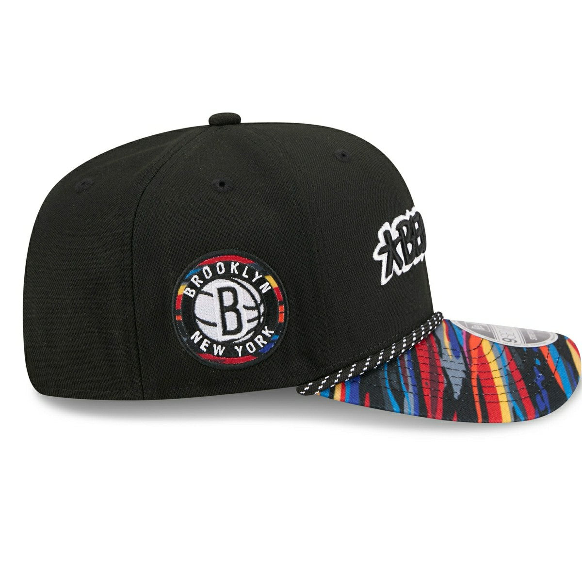Brooklyn Nets 2025-26 NBA City Edition 9SEVENTY Stretch-Snap Cap Taass US
