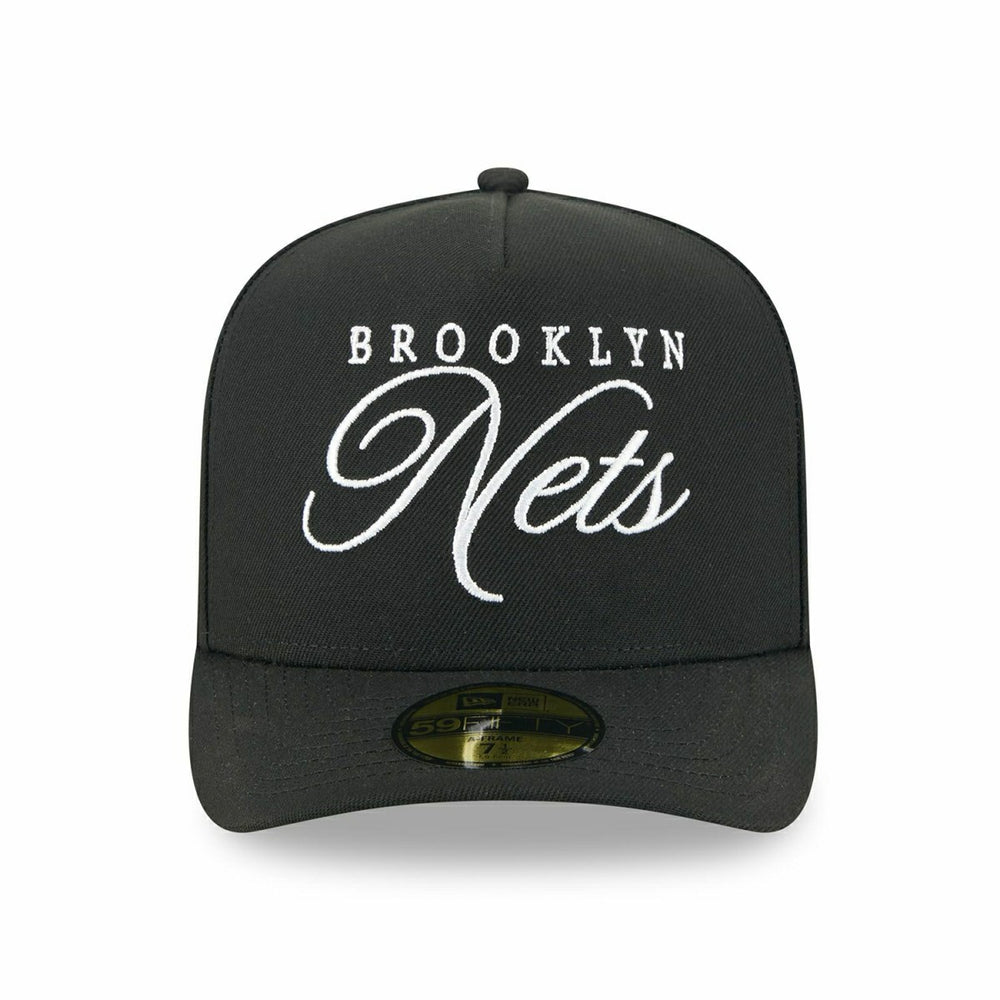 Brooklyn Nets 2025 NBA Draft New Era 59FIFTY A-Frame Fitted Cap Black Fashion