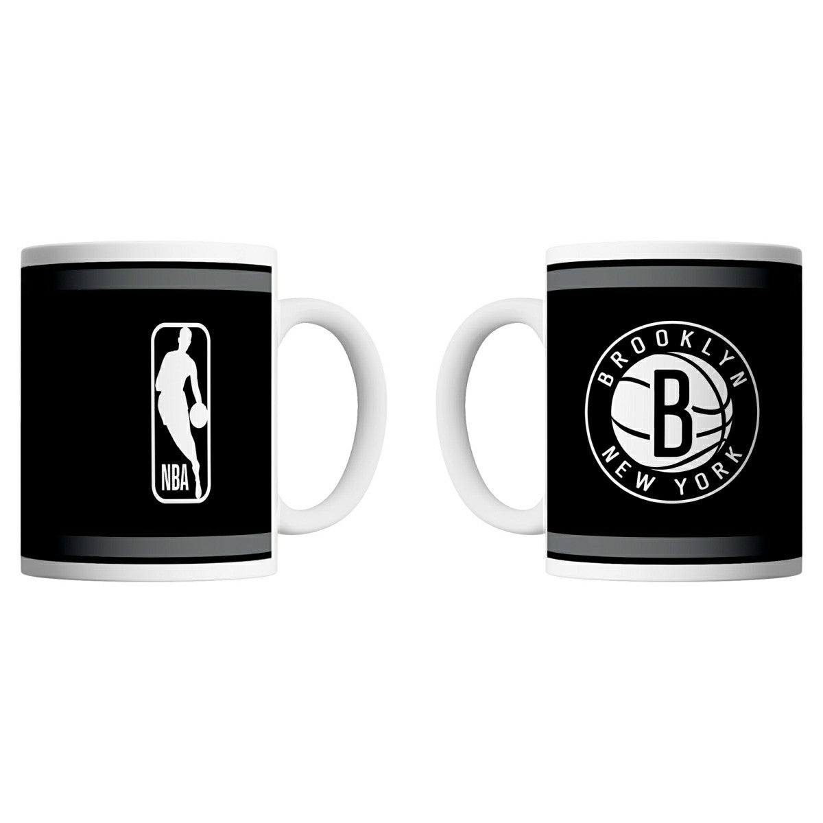 Brooklyn Nets Logo & Shield NBA Mug (330 ml) Fashion