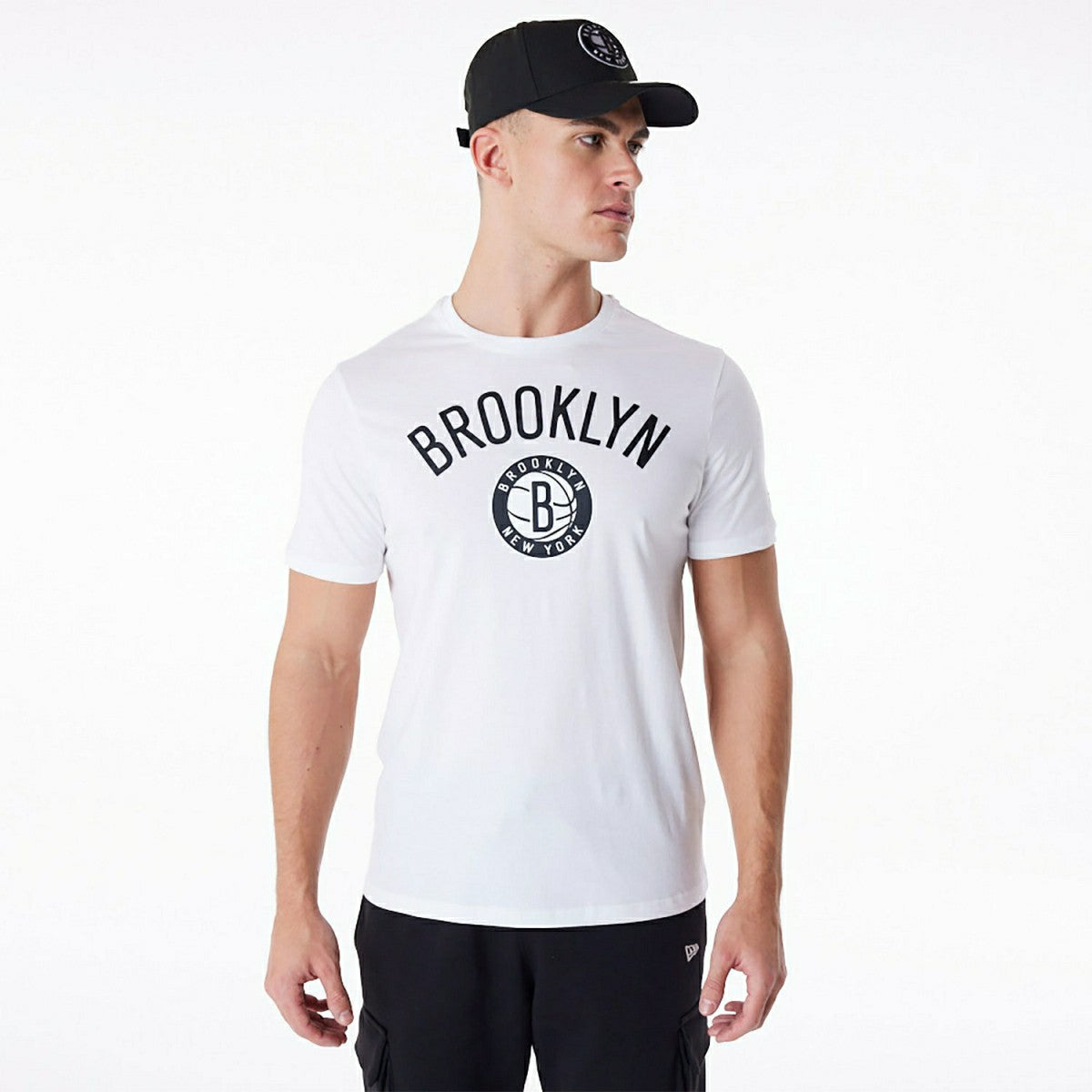 Brooklyn Nets Team Logo New Era NBA T-Shirt White Classic