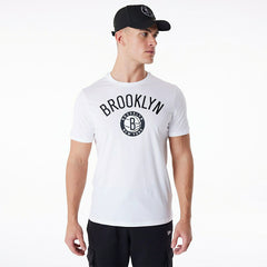 Brooklyn Nets Team Logo New Era NBA T-Shirt White Classic