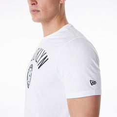 Brooklyn Nets Team Logo New Era NBA T-Shirt White Classic