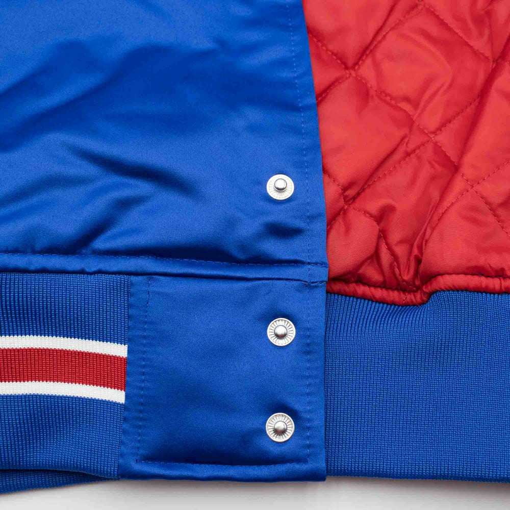 New Jersey Nets Mitchell & Ness Heavyweight Satin NBA Jacket Taass sale