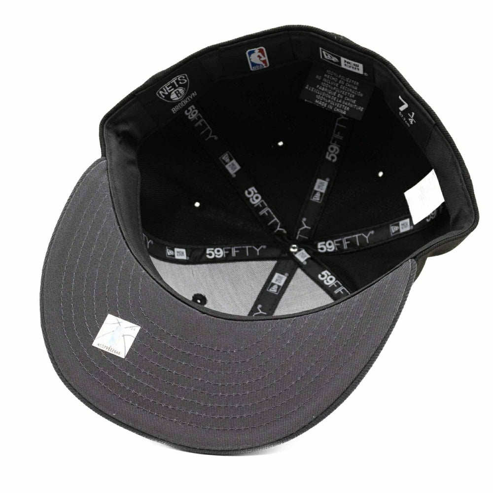 Brooklyn Nets Basic 2-Tone New Era 59FIFTY Fitted NBA Cap Taass US