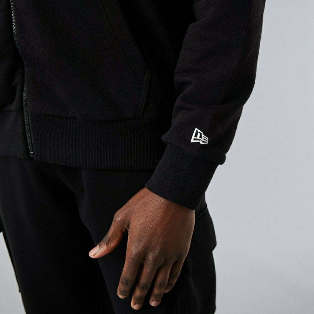 Brooklyn Nets Script New Era NBA Full-Zip Hoodie Black Fashion