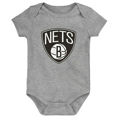 Brooklyn Nets Born to Win NBA Infant Bodysuit Set (3-Piece) Fashion