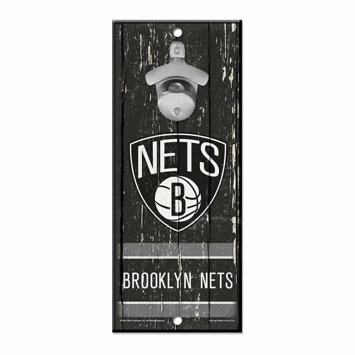Brooklyn Nets WinCraft NBA Bottle Opener Sign Fashion