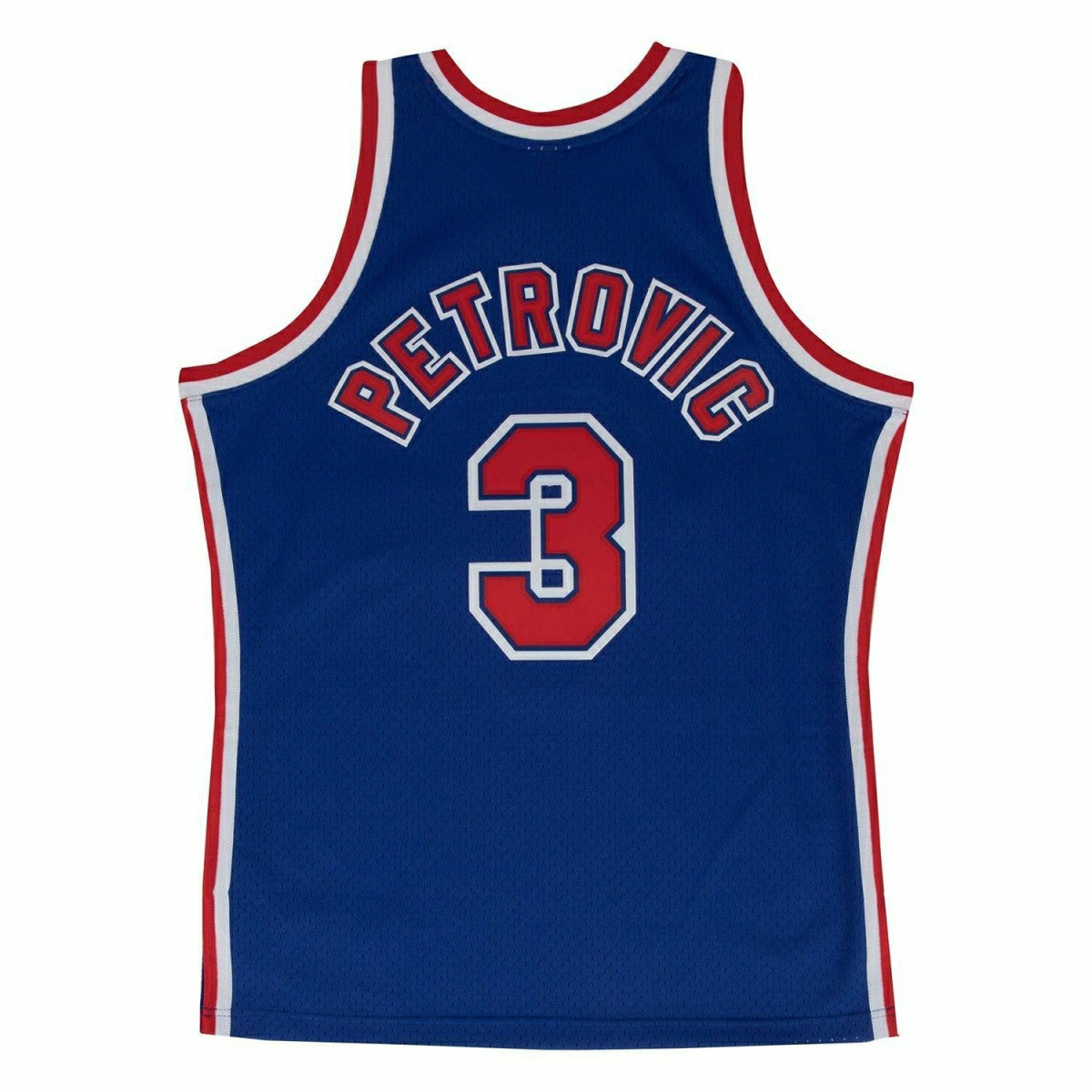 Dražen Petrović #3 New Jersey Nets 1992-93 Swingman NBA Jersey Blue Classic
