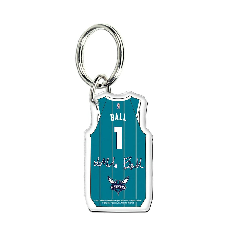 NBA Acrylic Jersey Keyring LaMelo Ball #1 Charlotte Hornets Taass US
