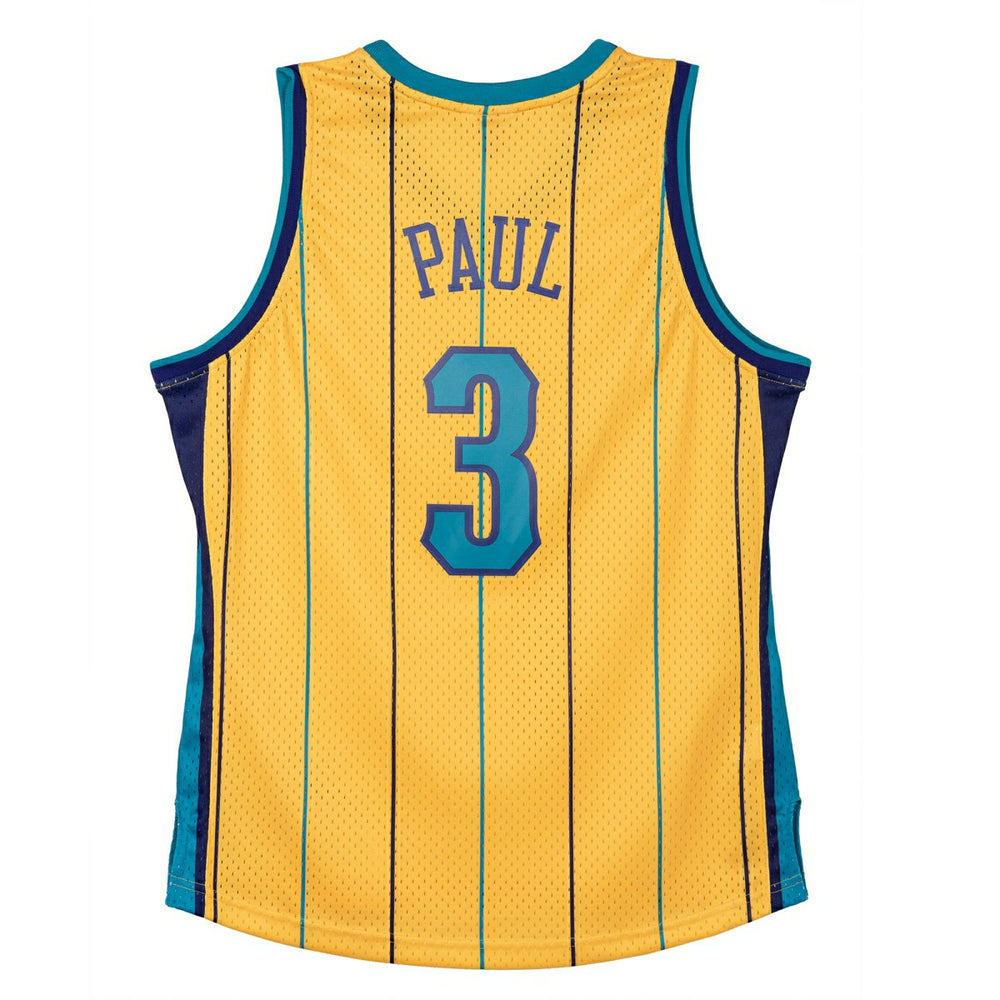 Chris Paul #3 New Orleans Hornets 2010-11 Mitchell & Ness Swingman NBA Jersey Yellow Taass for sale