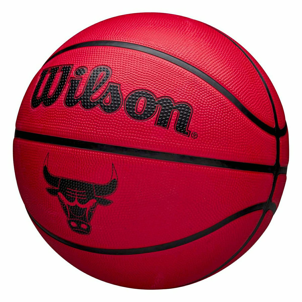 Chicago Bulls Solid Wilson NBA Basketball Red (Size 5) Lifestyle