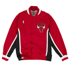 Chicago Bulls 1992-1993 Mitchell & Ness Authentic Warm Up NBA Jacket Red Taass for sale