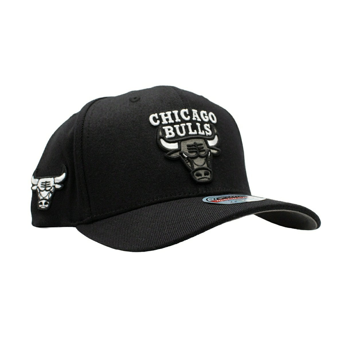 Chicago Bulls Monochrome Classic Red Stretch-Snap NBA Cap Black Classic