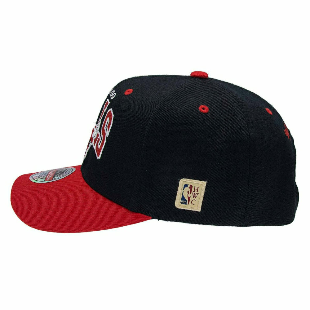Chicago Bulls Team Arch Classic Red Stretch-Snap NBA Cap Black Taass US