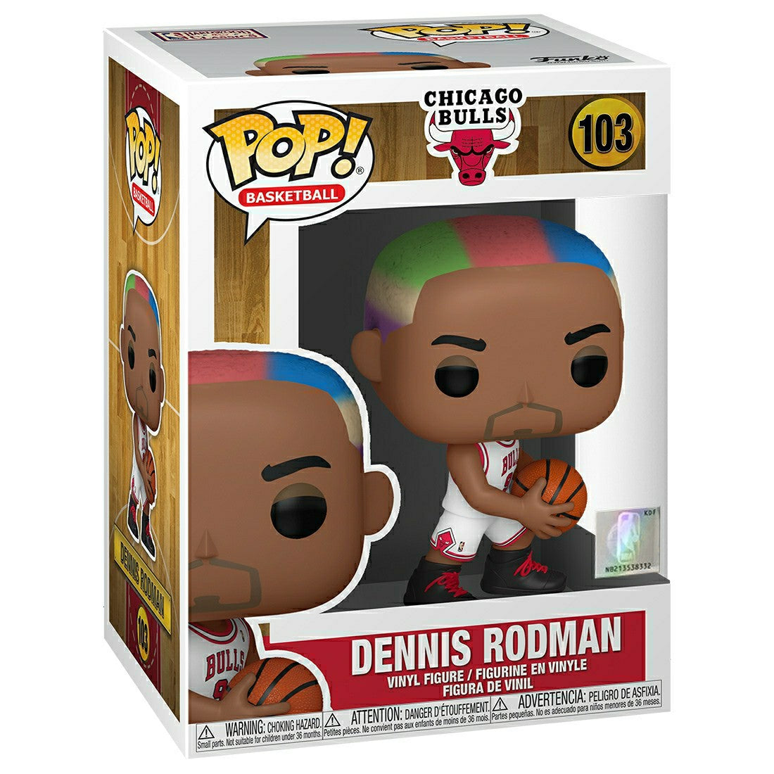 Dennis Rodman Chicago Bulls #103 Funko POP! Vinyl NBA Figure Classic