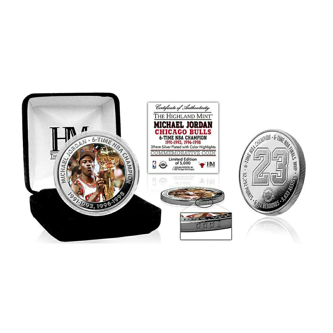 Michael Jordan 6-Time NBA Champion Commemorative Coin Taass sale