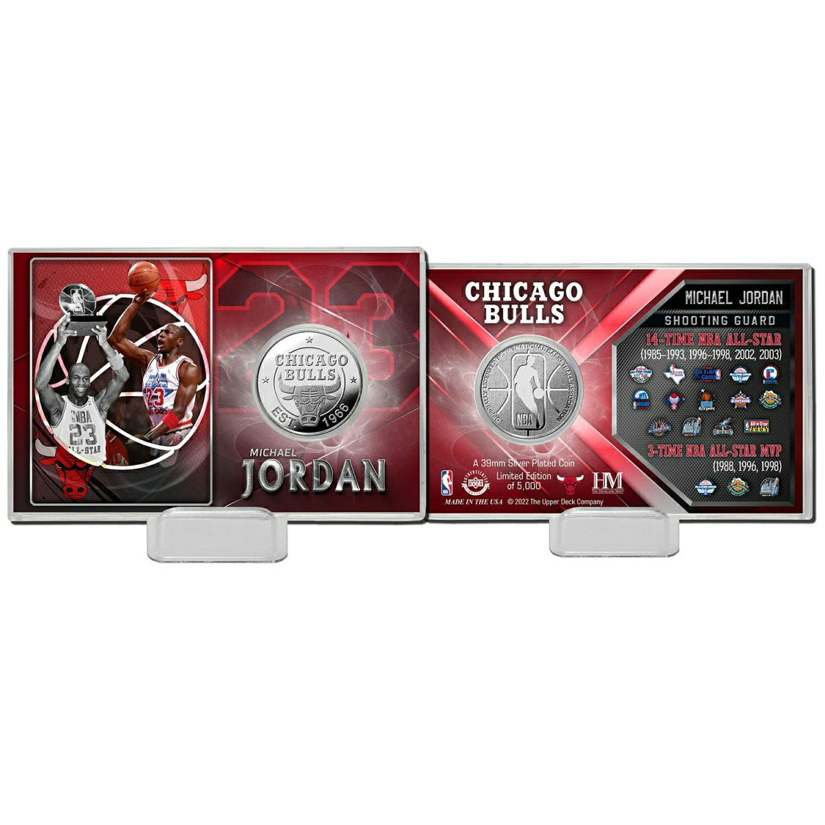 Michael Jordan All-Star Games Silver Coin Card Taass for sale