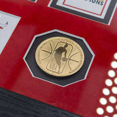 Michael Jordan Chicago Bulls 6x NBA Finals Champ Bronze Coin Framed NBA Photo Taass US