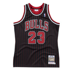 Michael Jordan #23 Chicago Bulls 1995-96 Authentic NBA Jersey Pinstripe Classic