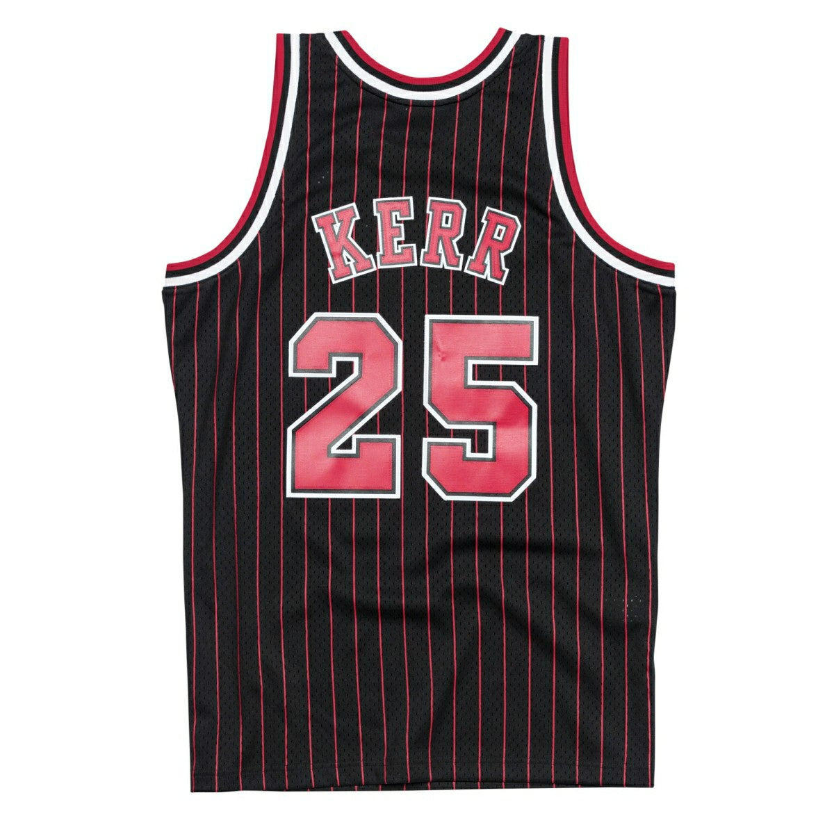 Steve Kerr #25 Chicago Bulls 1995-96 Swingman NBA Jersey Pinstripe Taass for sale