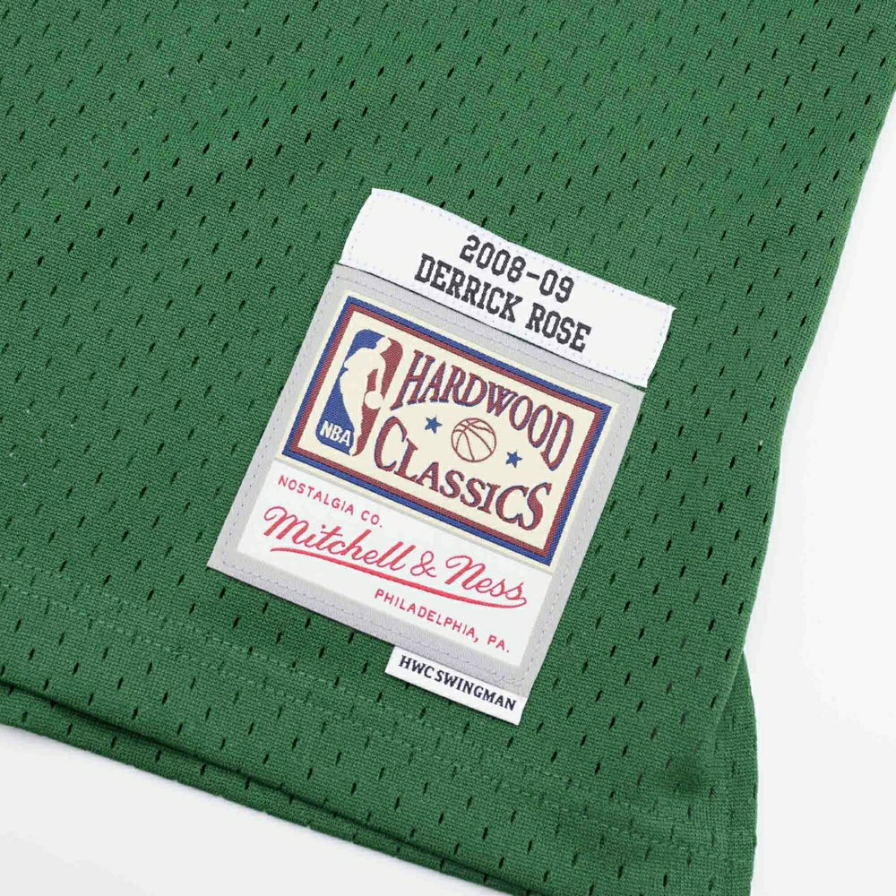 Derrick Rose #1 Chicago Bulls 2008-09 Green Week Swingman NBA Jersey Taass US