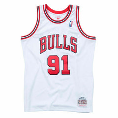 Dennis Rodman #91 Chicago Bulls 1997-98 Swingman NBA Jersey White Classic
