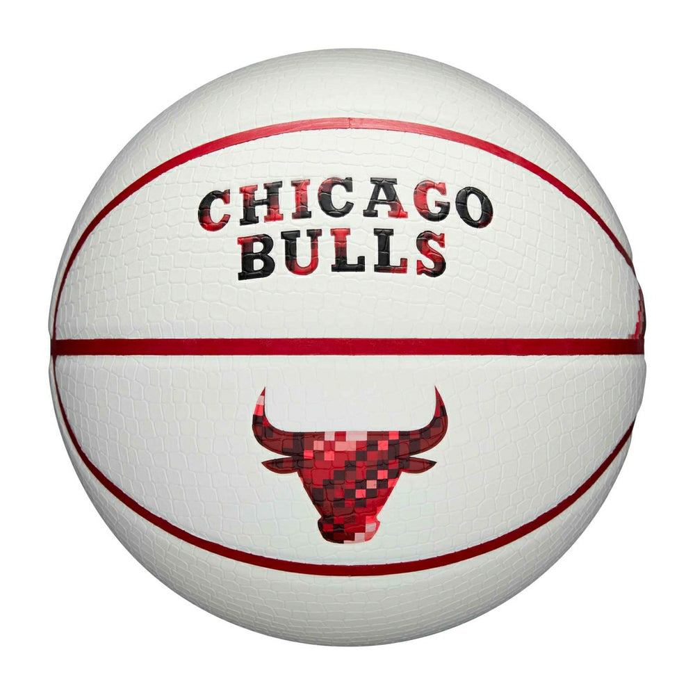 Chicago Bulls Pixel NBA Basketball White (Size 7) Taass for sale