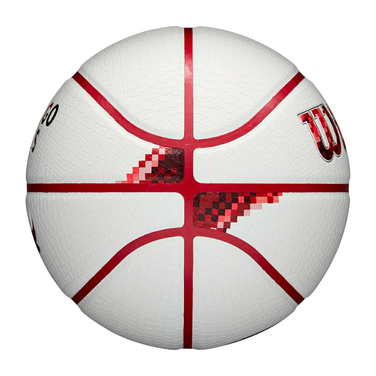 Chicago Bulls Pixel NBA Basketball White (Size 7) Taass for sale