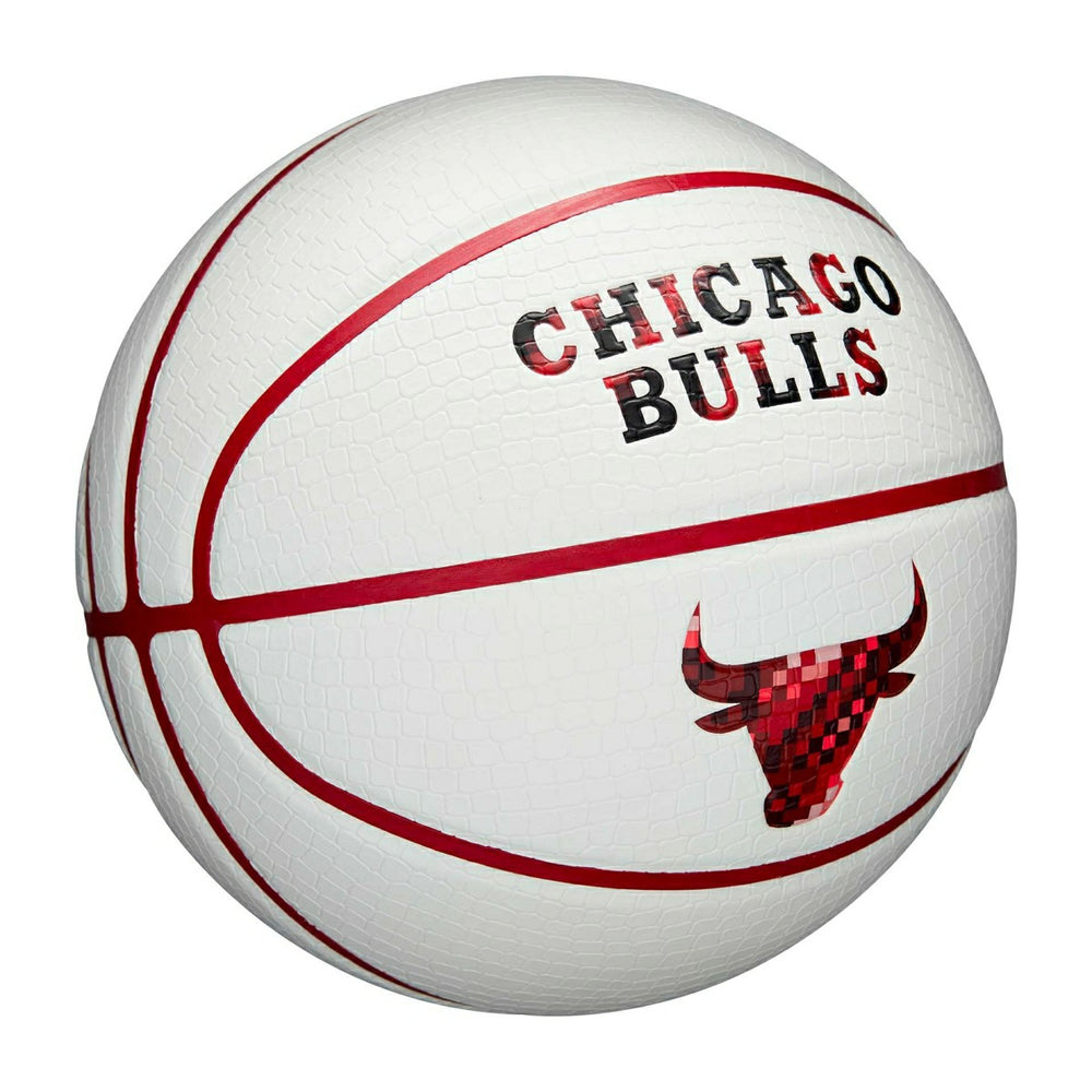 Chicago Bulls Pixel NBA Basketball White (Size 7) Taass for sale