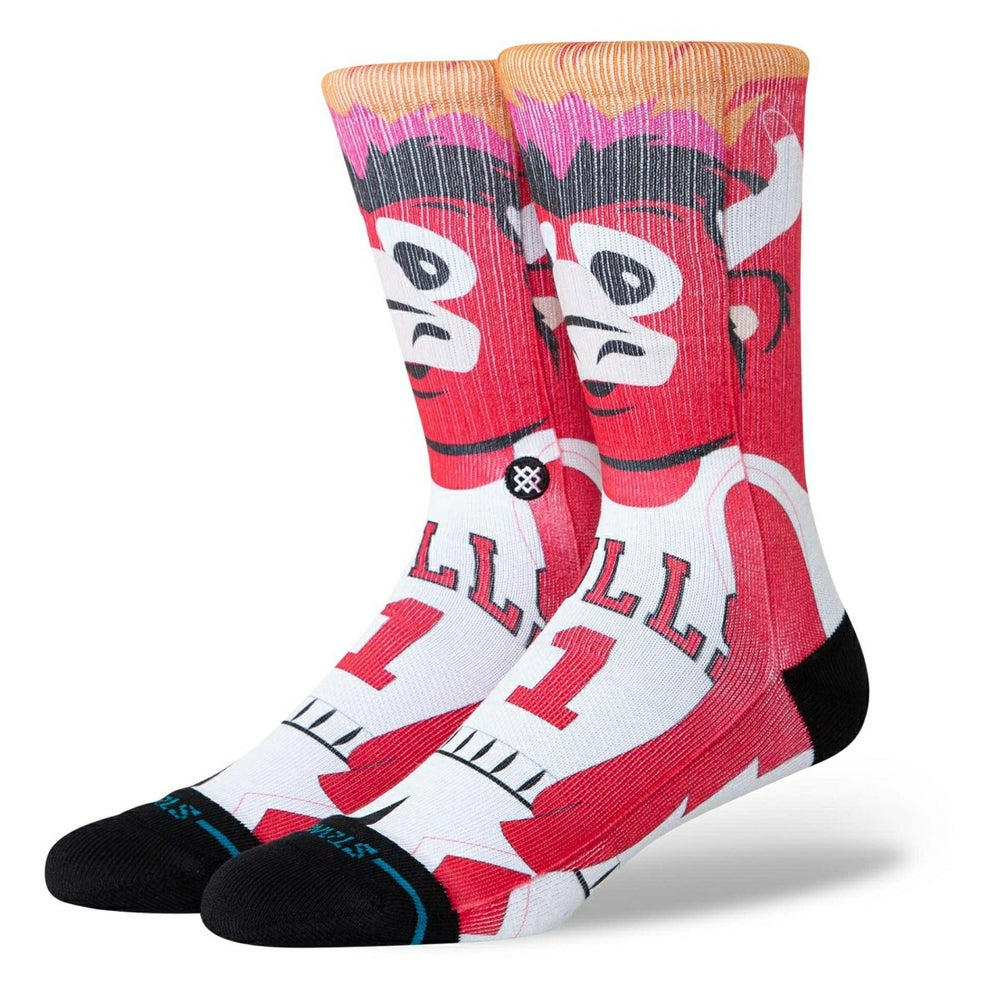 Chicago Bulls Mascot Stance NBA Crew Socken Taass sale
