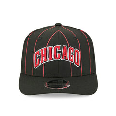 Chicago Bulls 2025-26 NBA Statement Stretch-Snap 9SEVENTY Cap Black Lifestyle