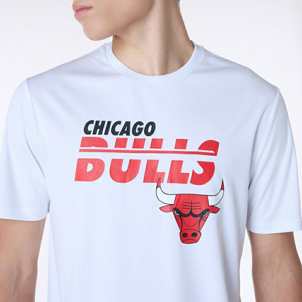 Chicago Bulls New Era Performance NBA T-Shirt White Classic