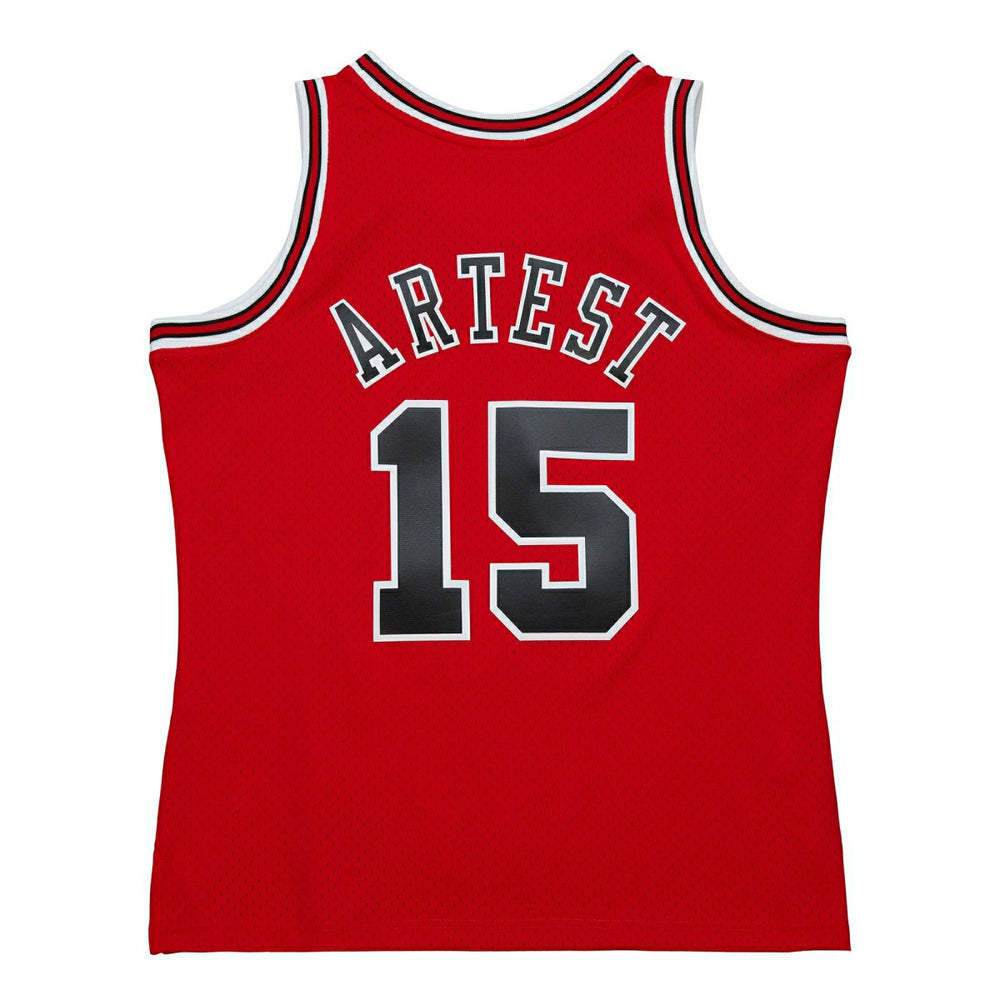 Ron Artest #15 Chicago Bulls 1999-00 Mitchell & Ness Swingman NBA Jersey Red Lifestyle
