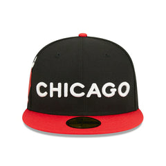 Chicago Bulls 2023 NBA City Edition New Era 59FIFTY Fitted Cap Taass US