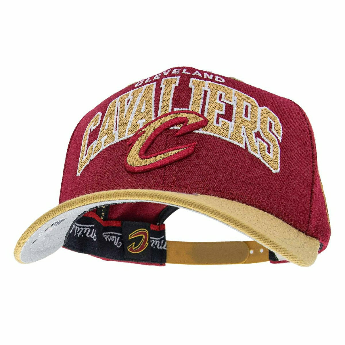 Cleveland Cavaliers Team Arch Classic Red Stretch-Snap NBA Cap Red Taass for sale