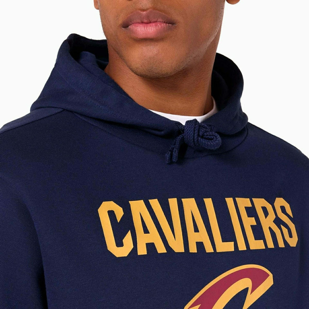 Cleveland Cavaliers Team Logo Hoodie NBA Sweatshirt Navy Lifestyle