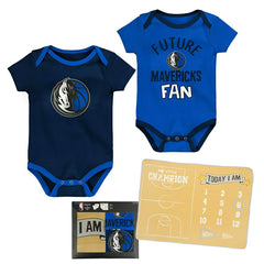 Dallas Mavericks NBA Draft Pick Baby Body & Blanket Set Lifestyle
