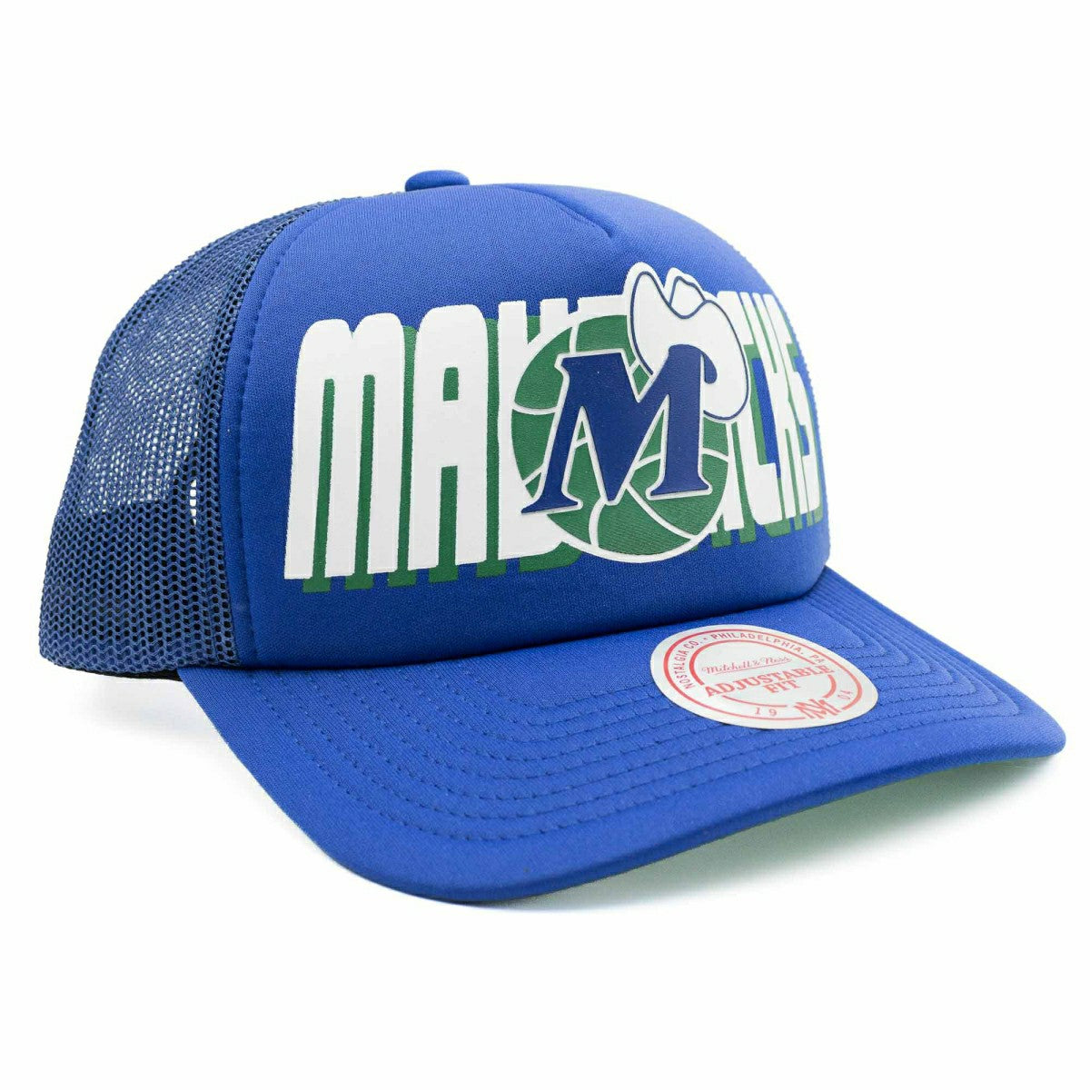 Dallas Mavericks NBA Billboard Mitchell & Ness Trucker Cap Taass sale
