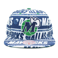 Dallas Mavericks Meat Paper Snapback NBA Cap Teal Classic