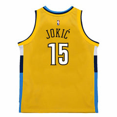 Nikola Jokić #15 Denver Nuggets 2017 Swingman NBA Jersey Yellow Fashion