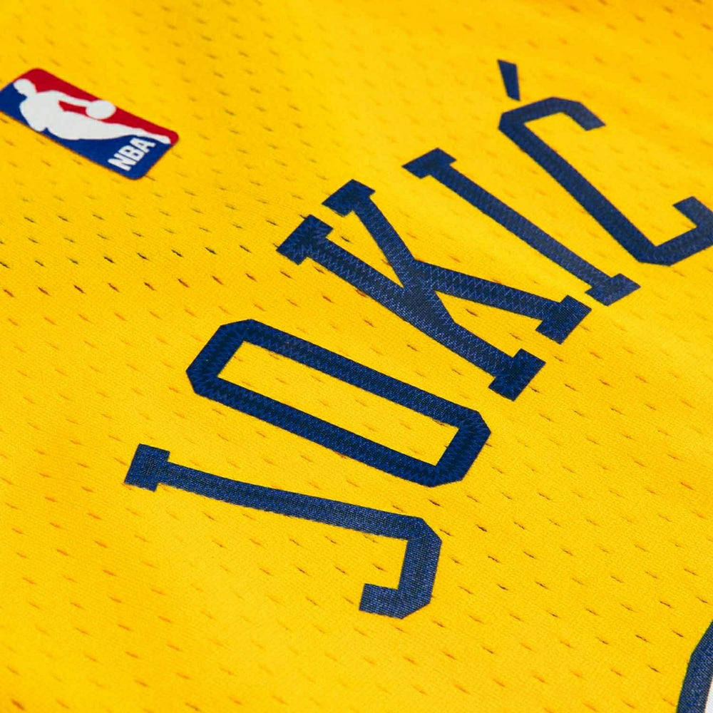 Nikola Jokić #15 Denver Nuggets 2017 Swingman NBA Jersey Yellow Fashion