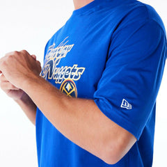 Denver Nuggets Script New Era Oversized NBA T-Shirt Blue Taass for sale