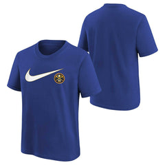 Denver Nuggets Nike Swoosh Logo NBA T-Shirt Blue (YOUTH) Taass US