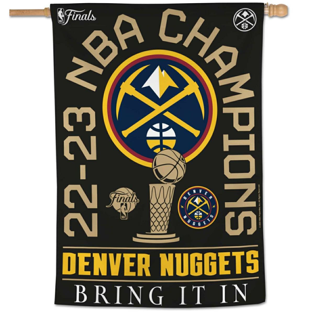 Denver Nuggets 2023 NBA Champions Banner Flag Taass US