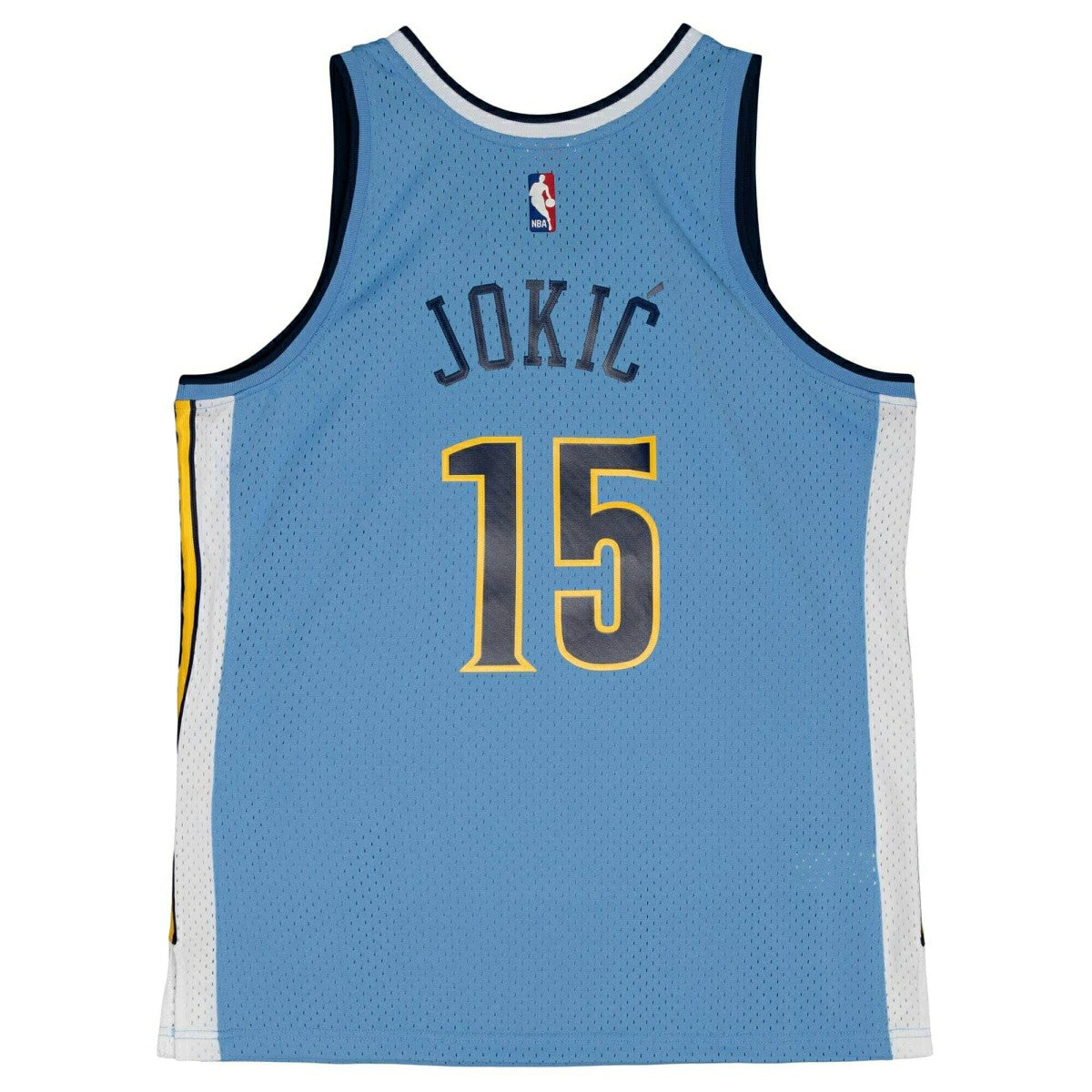 Nikola Jokić #15 Denver Nuggets 2016-17 Mitchell & Ness Swingman NBA Jersey Blue Taass sale