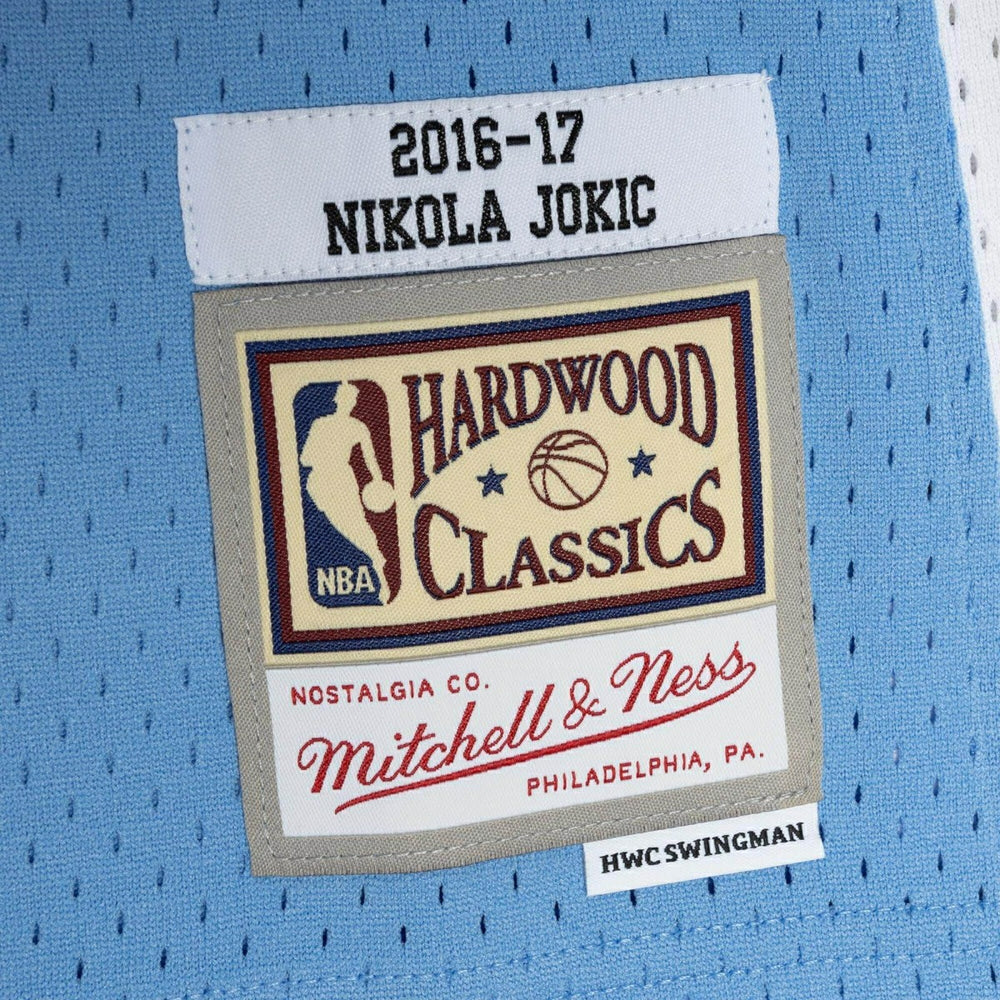 Nikola Jokić #15 Denver Nuggets 2016-17 Mitchell & Ness Swingman NBA Jersey Blue Taass sale