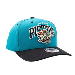 Detroit Pistons Team Arch Classic Red Stretch-Snap NBA Cap Green Teal Taass sale